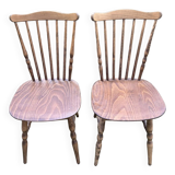 Pair of Baumann, Tacoma, vintage chairs, 1960s
