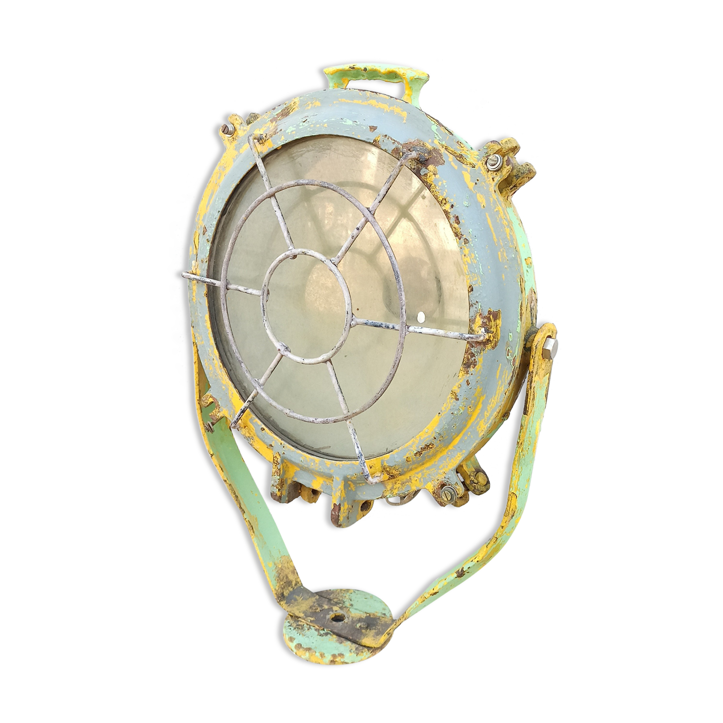 Ancienne lampe projecteur de bateau