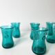Set of bubble glass water glasses from the 1960s.
