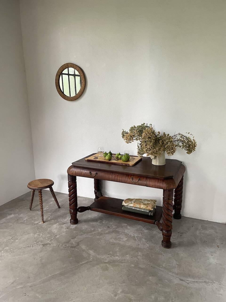 Bureau console acajou 1900