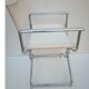 Vintage chair chair chrome director - white leather