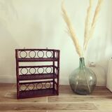 Rattan wall shelf