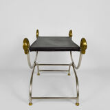 Neoclassical swan-headed curule circa 1960