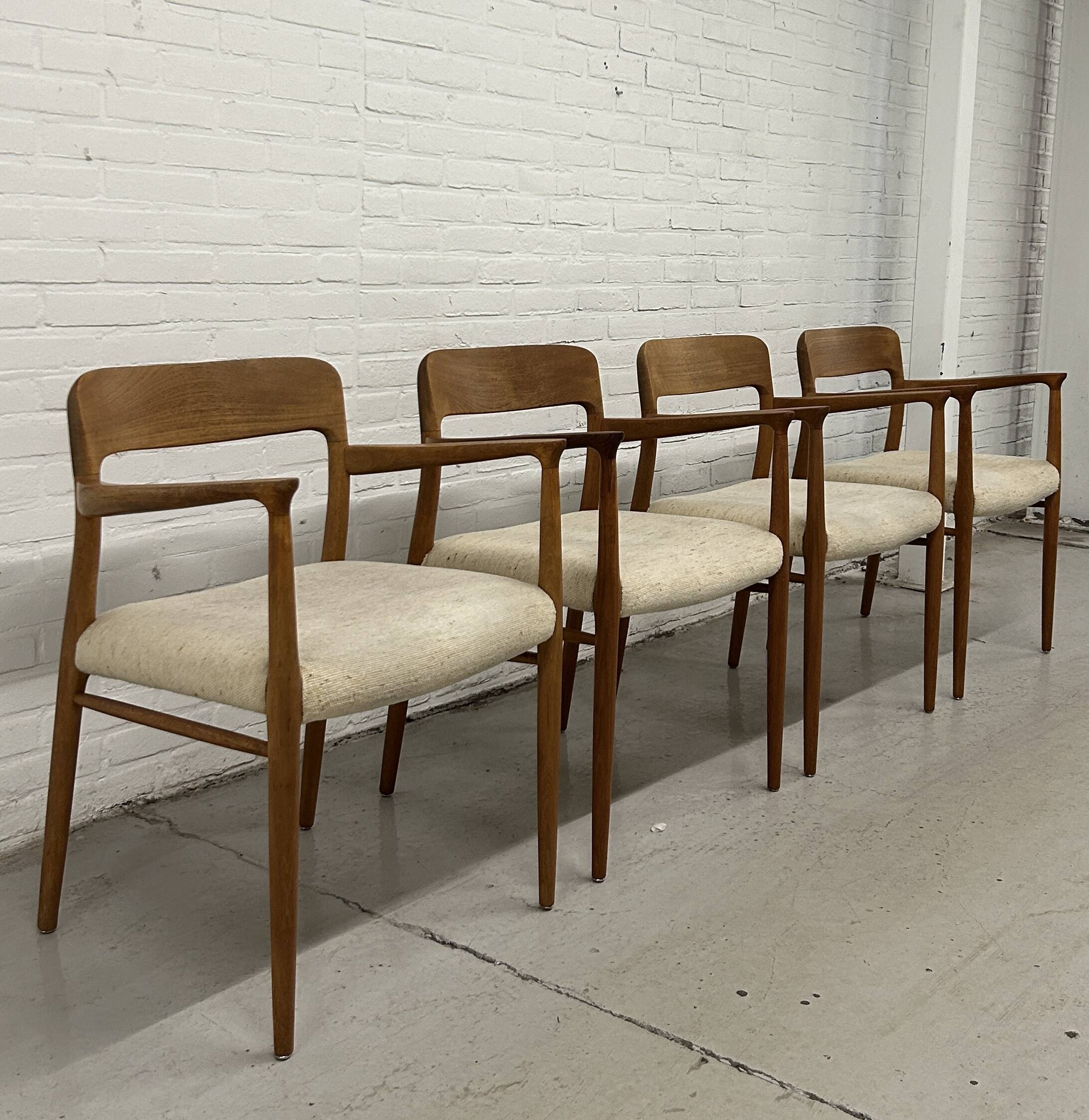 4 x Niels Otto Møller armchairs / Model 56