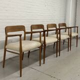 4 x Niels Otto Møller armchairs / Model 56