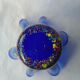 Speckled blue murano vase