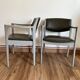 Paire de fauteuils gris style scandinave