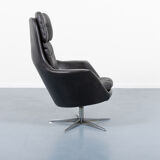 Danish Vintage Swivel Lounge Chair by Henry W. Klein