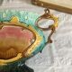 Art Nouveau planter barbotine Majolica 19th