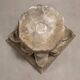 Ancient plaster capital decorated with acanthus leaves, 19th century.