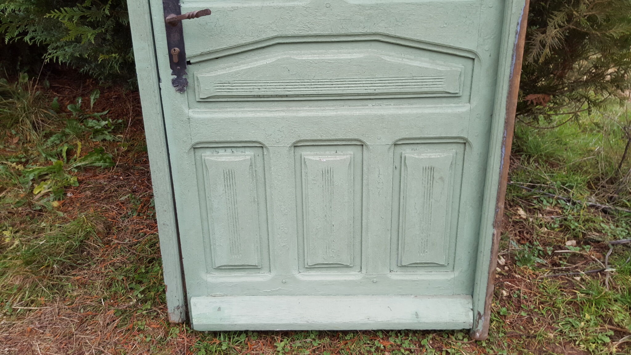 Carved old entrance door