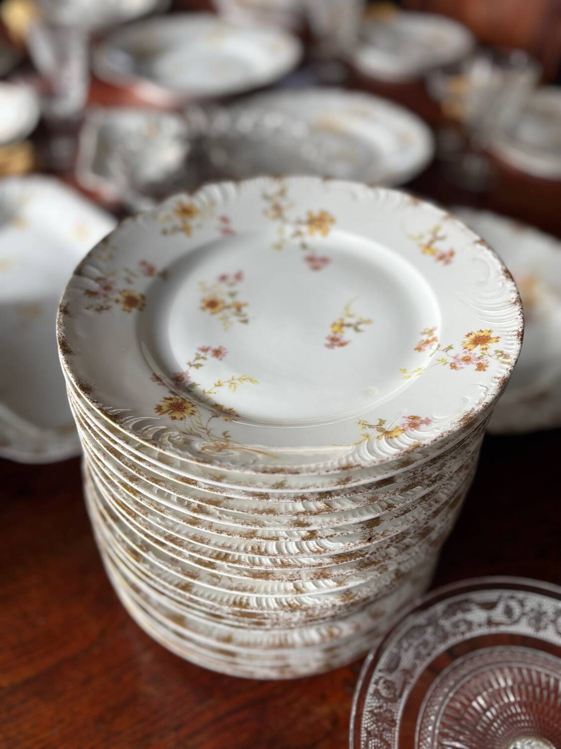 Rare service de table en porcelaine Haviland fin 19eme