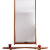 Mirror and its console in mahogany. 1970s.