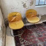 4 chairs Rinaldi "Sabrina" yellow leather
