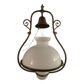 Suspension in opaline and brass