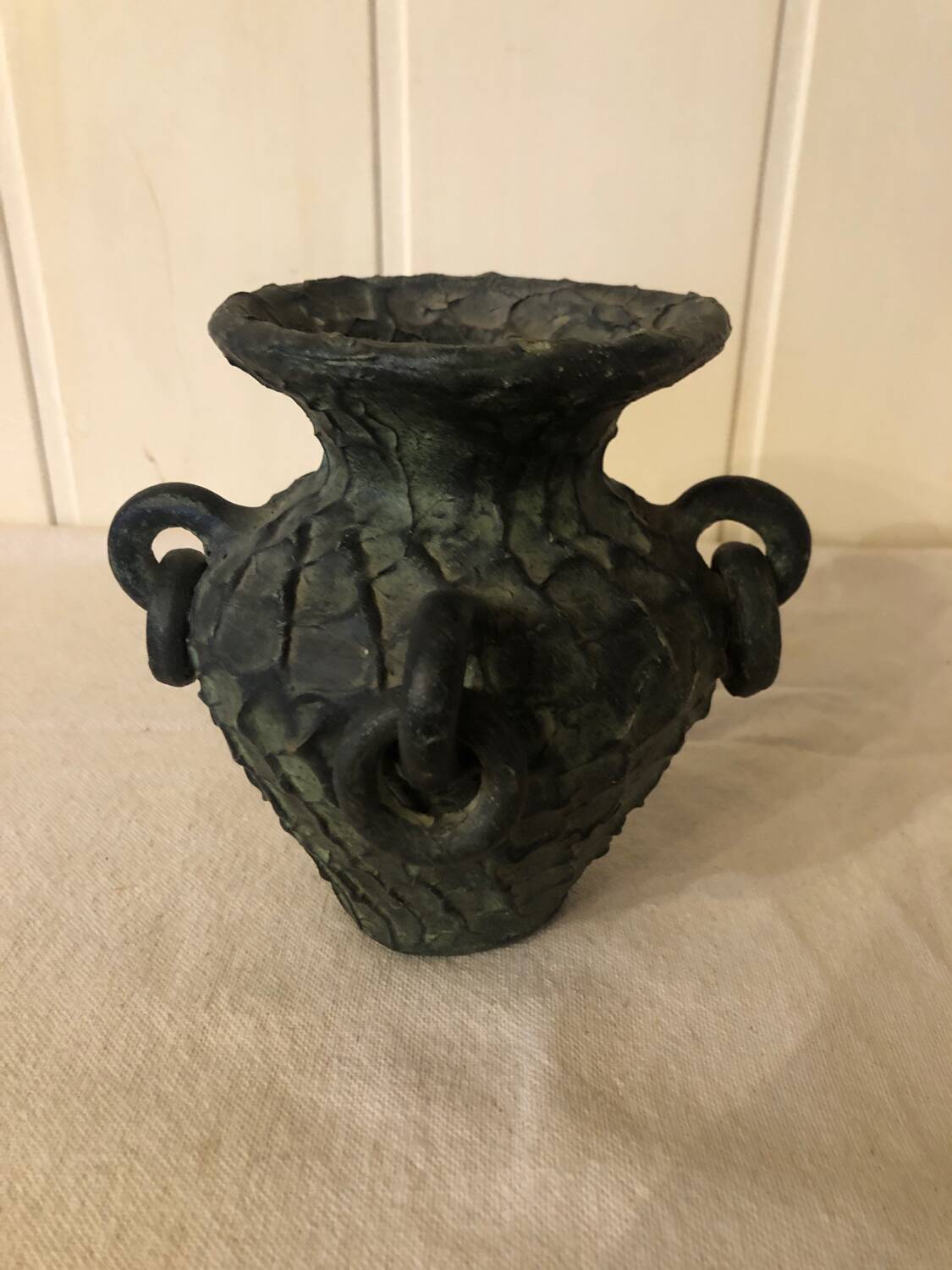 Small terracotta jar