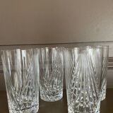 Verres en cristal vintage