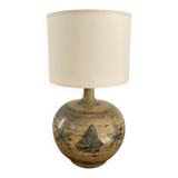 Ceramic lamp signed by Jacques Blin