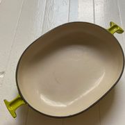 Vintage cast iron gratin dish Le Creuset