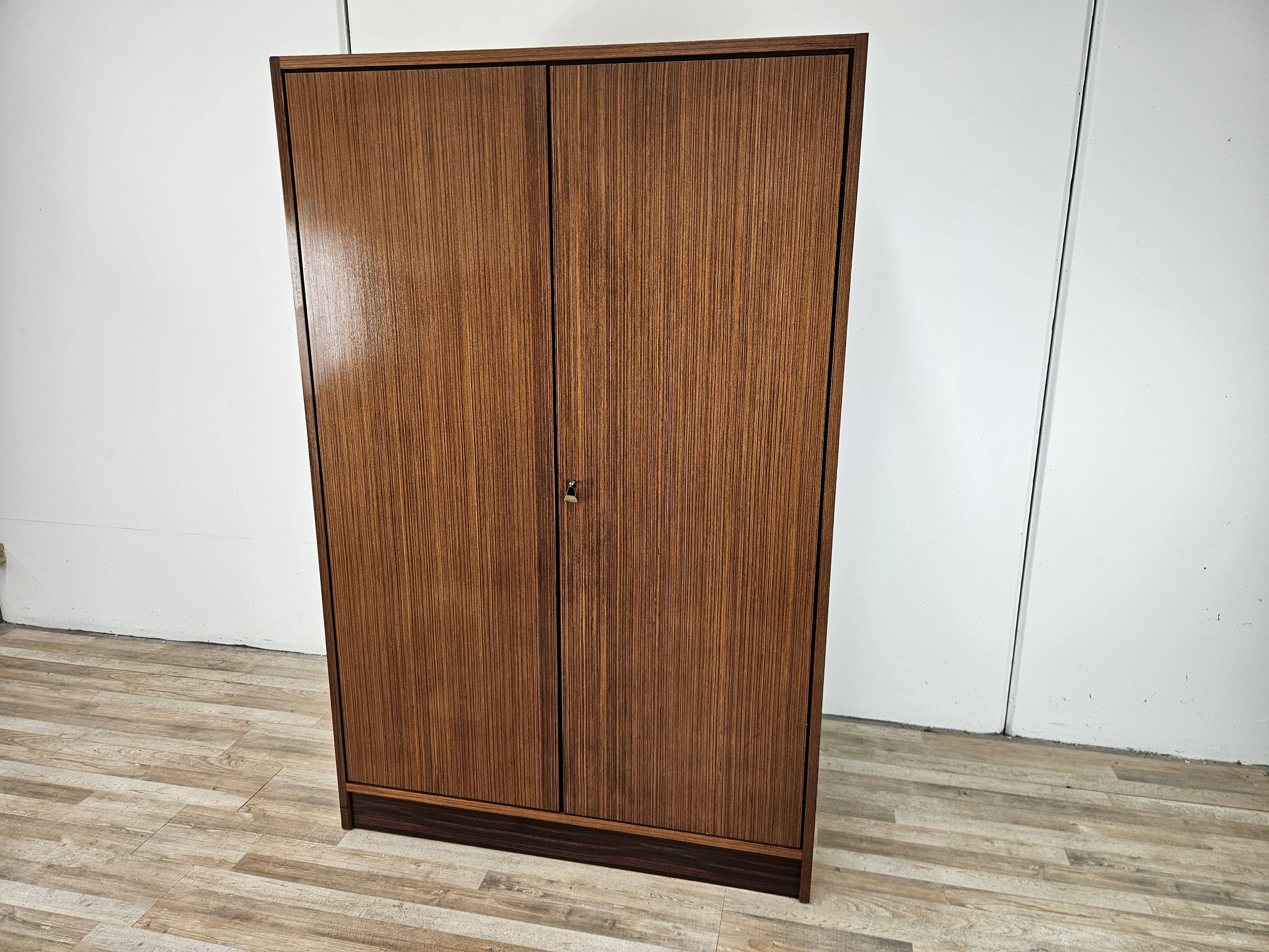 Vintage 1960s two-door wardrobe