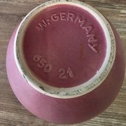 Round vase West Germany 650-21 Scheurich powder pink vintage 70s