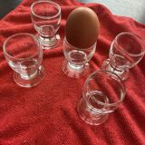 Coquetiers en verre transparent