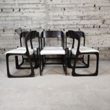 Set of 6 Baumann sled chairs