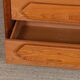 Vintage solid elm chest of drawers, 1980