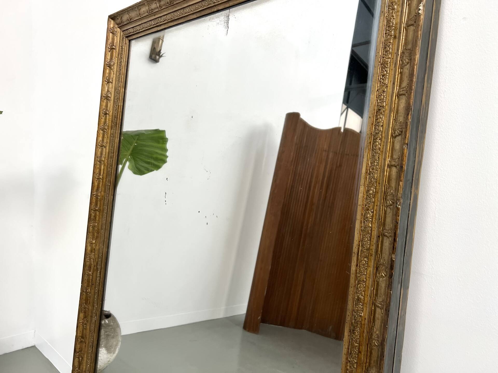 Miroir ancien doré, vers 1900