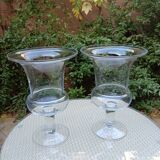 Pair of Medici glass vases