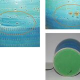 Ceramic lamp foot by Aldo Londi for Bistossi in the Rimini blue series