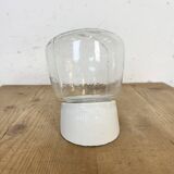 Vintage White Porcelain Wall Light, 1970s