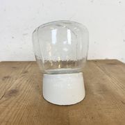 Vintage White Porcelain Wall Light, 1970s