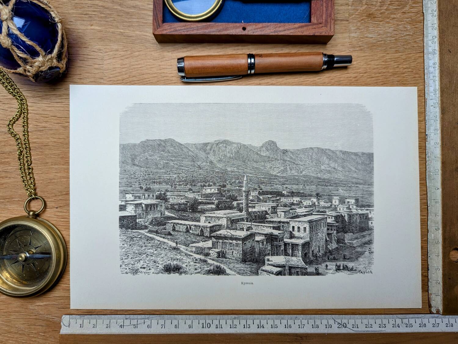Imprimée en 1894, Kyrenia, Chypre.
