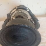 Old ALG storm lamp. Height 34 cm. Broken glass.