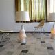 Large bisque porcelain table lamps from Kaiser, Germany 1960s, Set of 2