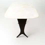 Table basse attribuée à Guglielmo Ulrich avec plateau en marbre de Carrare