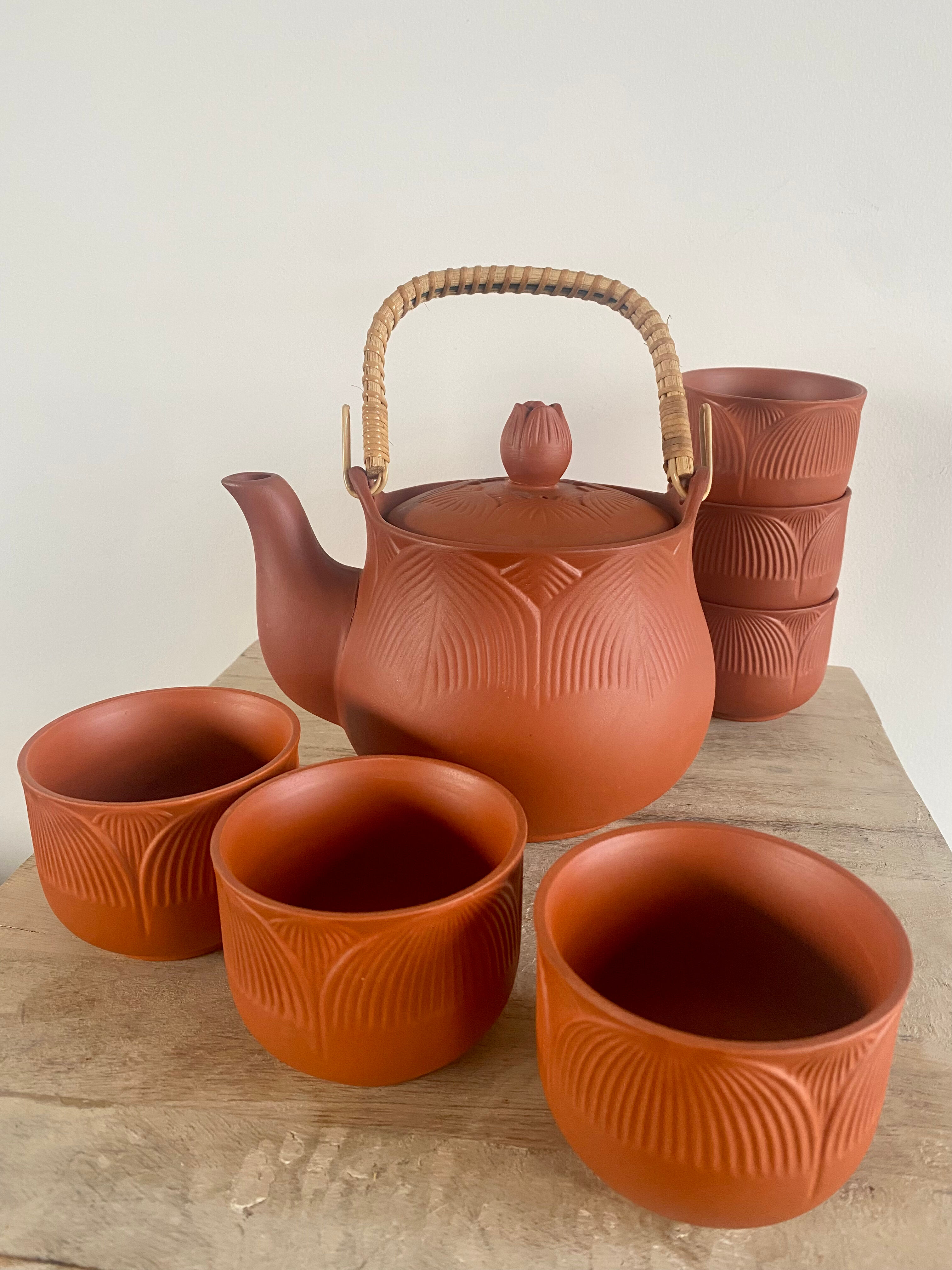 Terracotta tea set