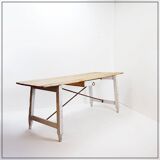 Large solid wood farmhouse table