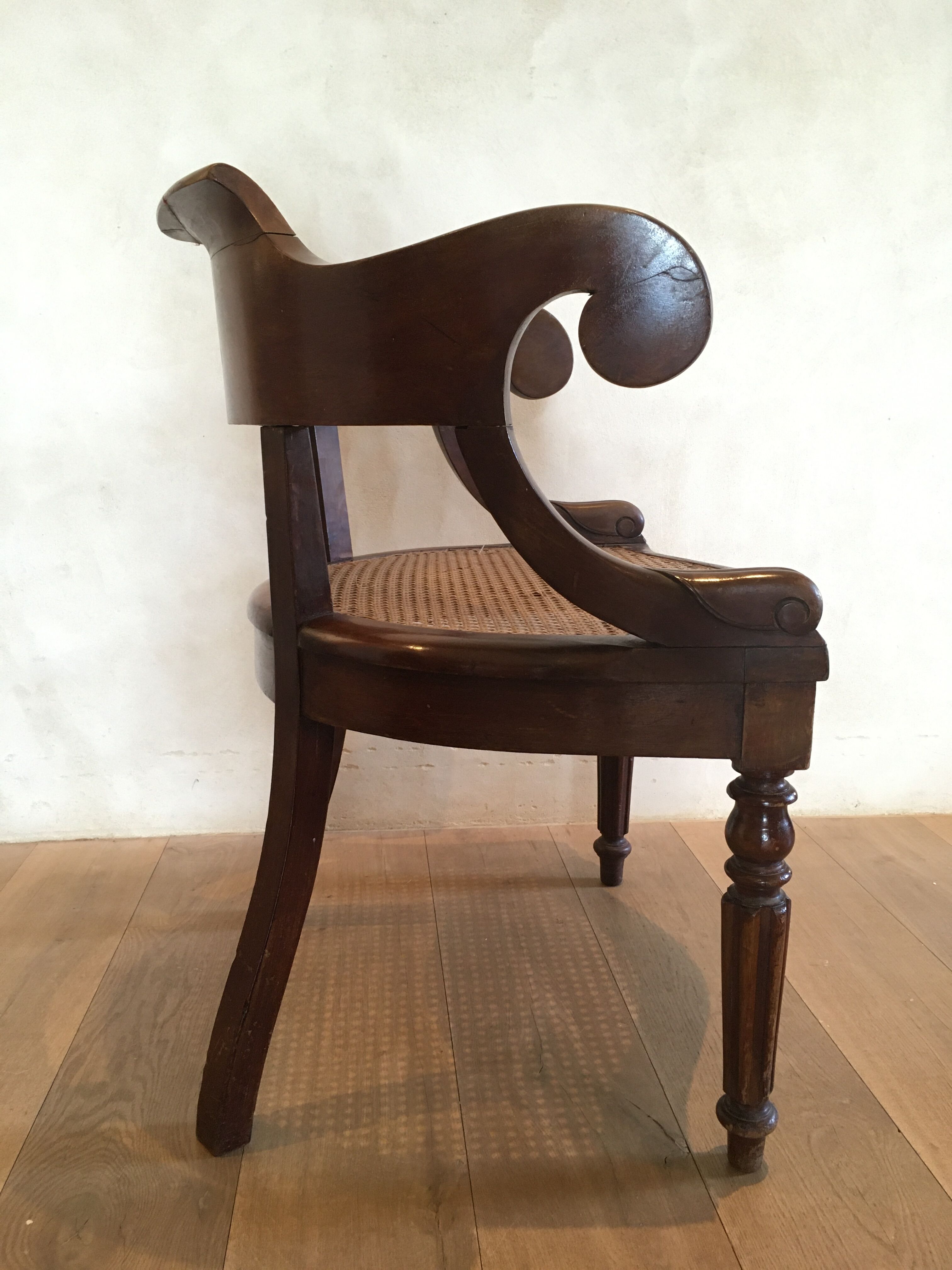 Louis Philippe office chair. Nineteenth century.
