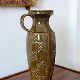 Mid Century West German Ceramic Large Handled Vase by Scheurich, 1950s