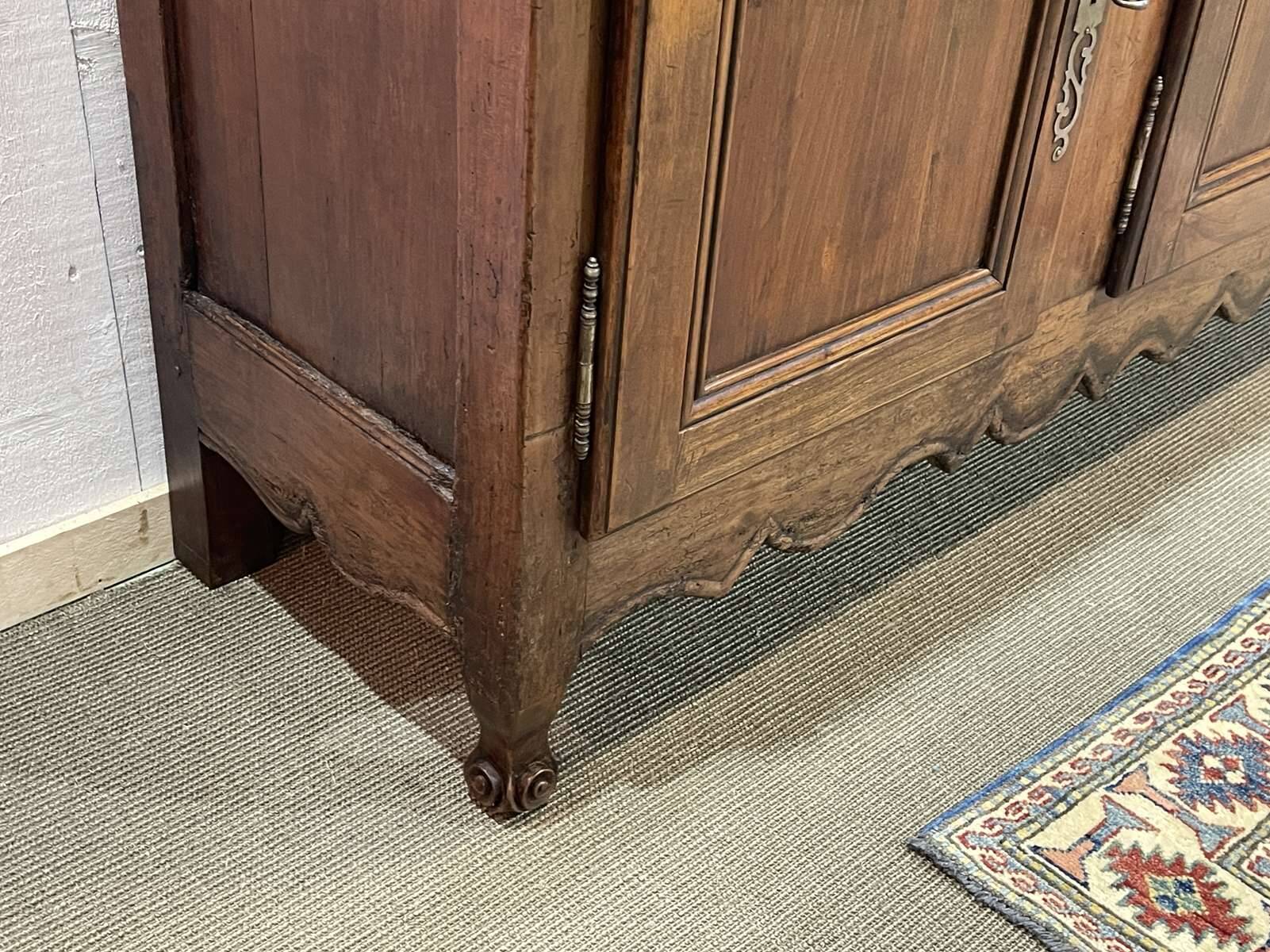 18th century Louis XV 3-door cherrywood sideboard