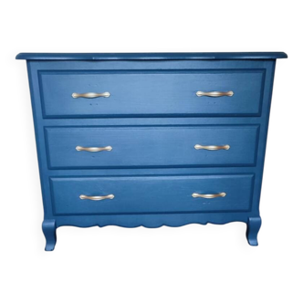 Restored solid oak chest of drawers