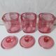 3 glass sweet jars
