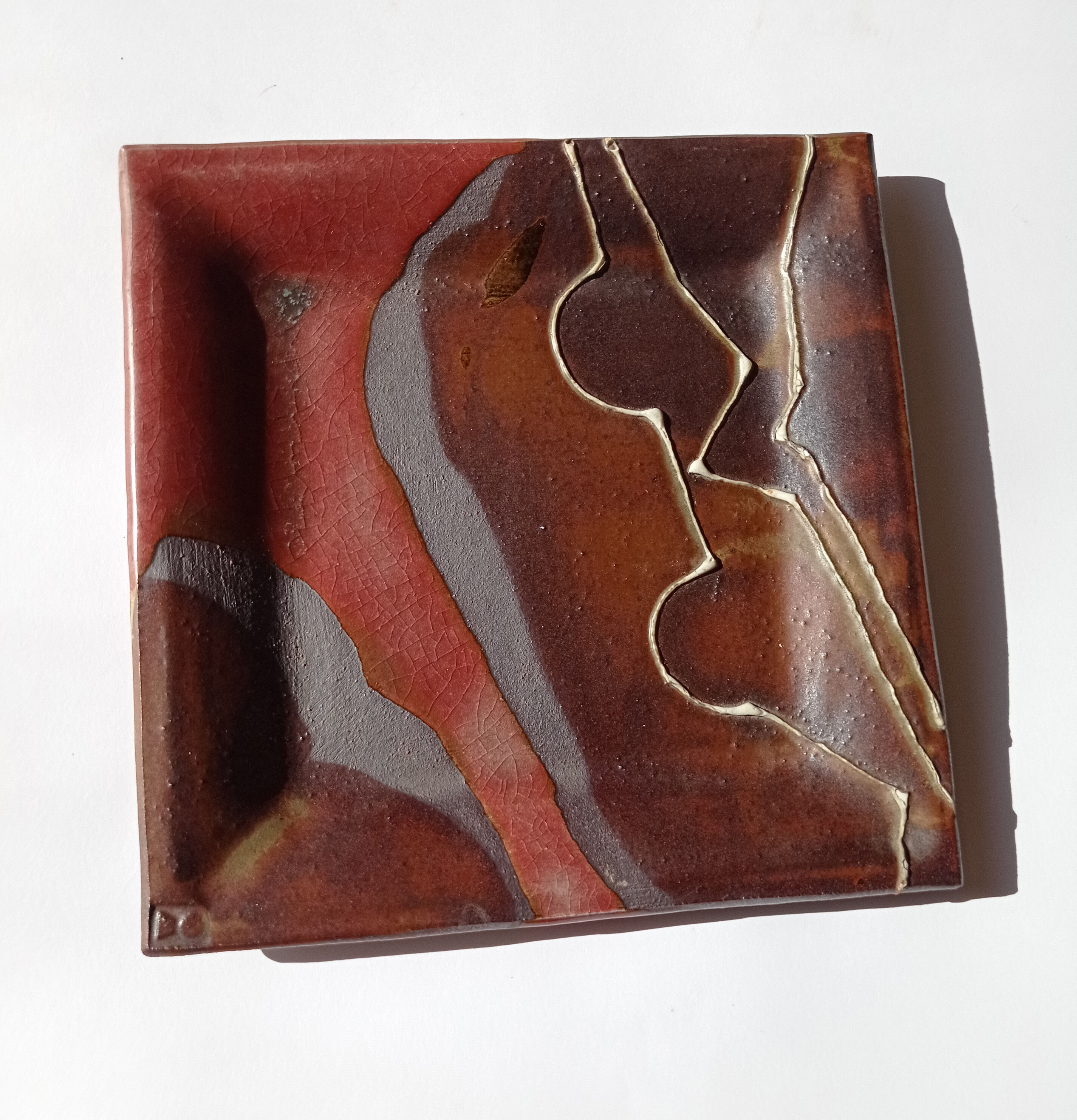 Assiette en grès par Jean Cacheleux