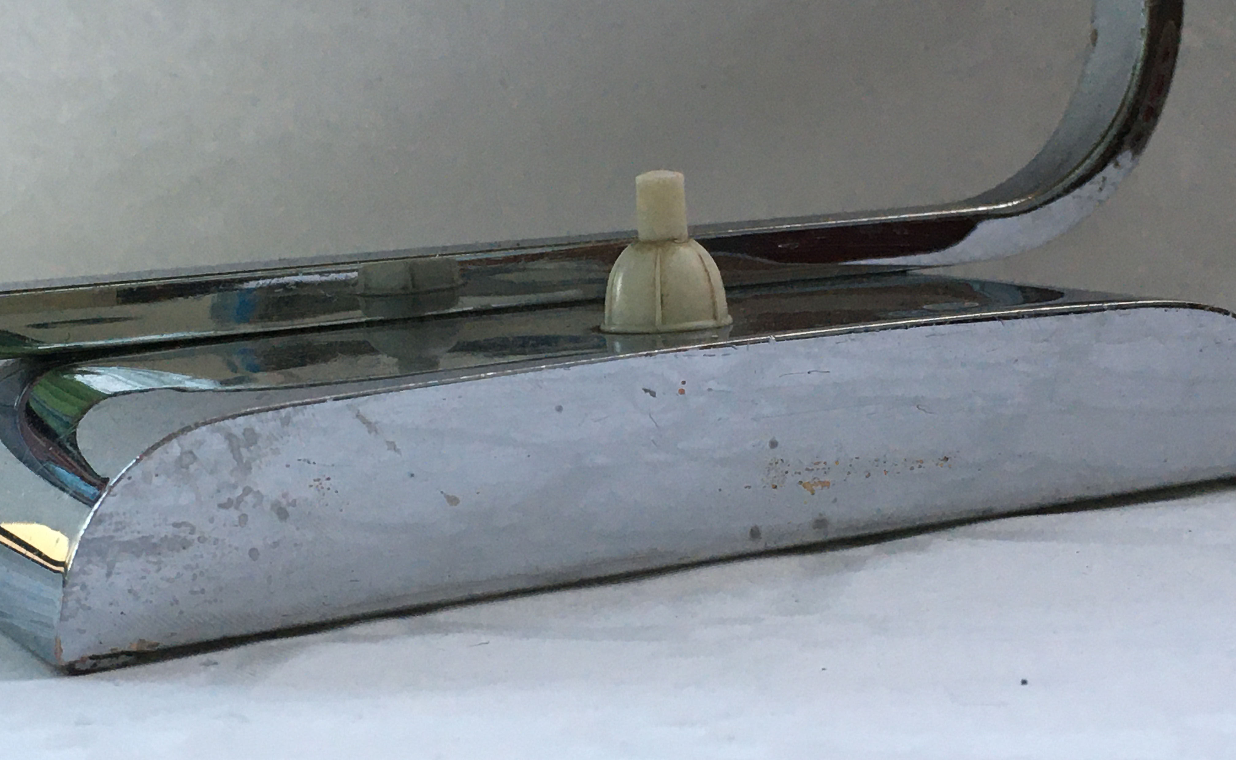 Chrome metal desk lamp 1930/40