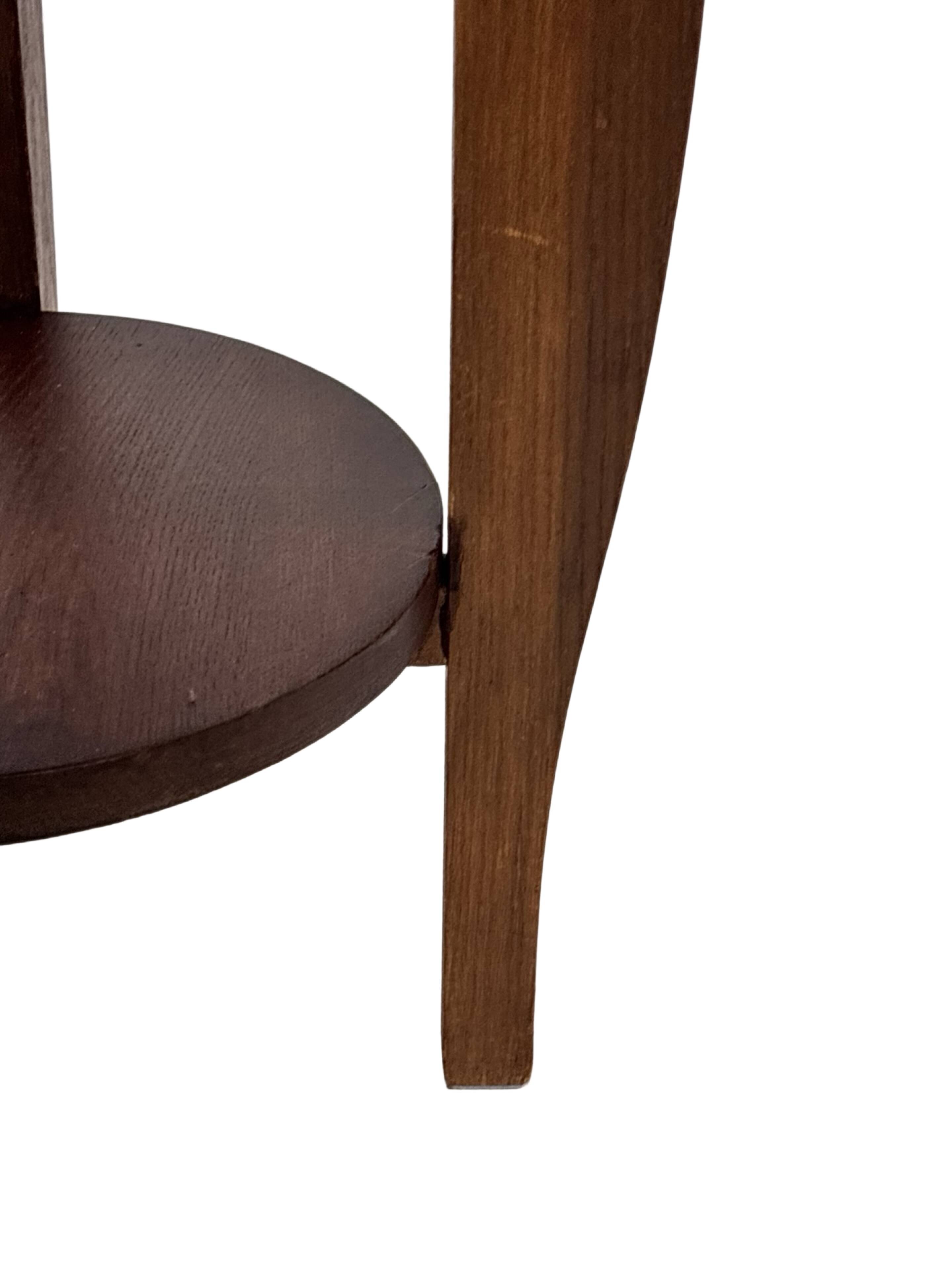 Art Deco Side Table Plant Table Oak 1950s Design