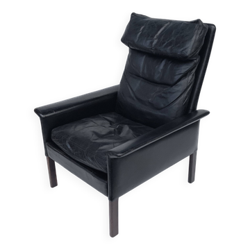 Vintage Retro Danish High Back Armchair Designed by H.Olsen Denmark 1960s