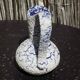 Petit vase bleu et blanc