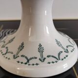 Compotier en terre de fer Gien motif guirlande verte 1900-1930
